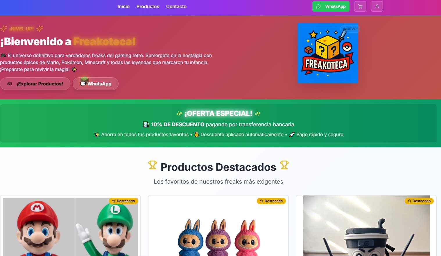 Freakoteca - E-commerce Completo